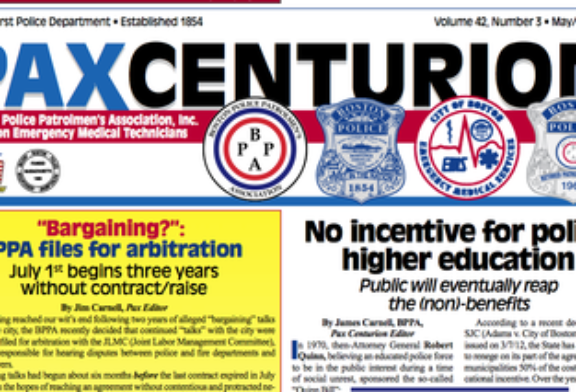 Full letter: Jim Carnell of Pax Centurion & Boston Police Union to Boston Phoenix