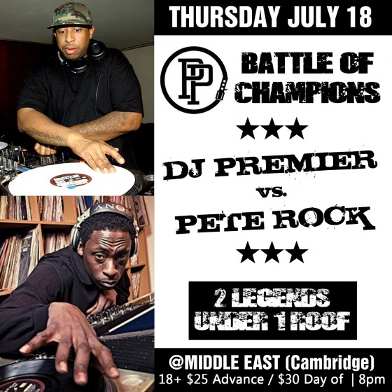 DJ Premier vs. Pete Rock - Middle East July 18