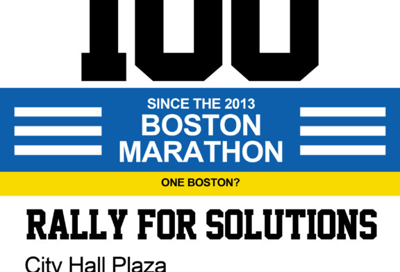 CITY HALL RALLY: 100 Shootings since Marathon – #OneBoston ? #BostonStrong ?