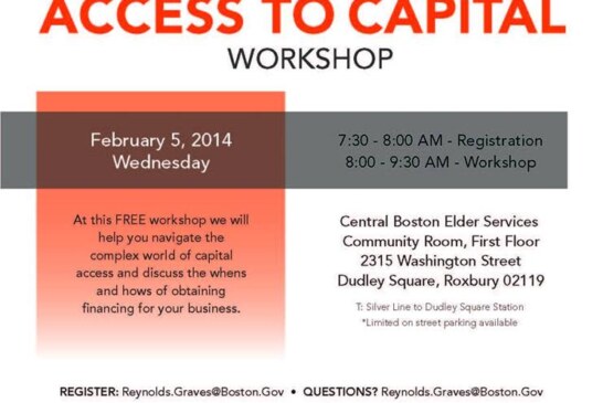 Access To Capital Workshop