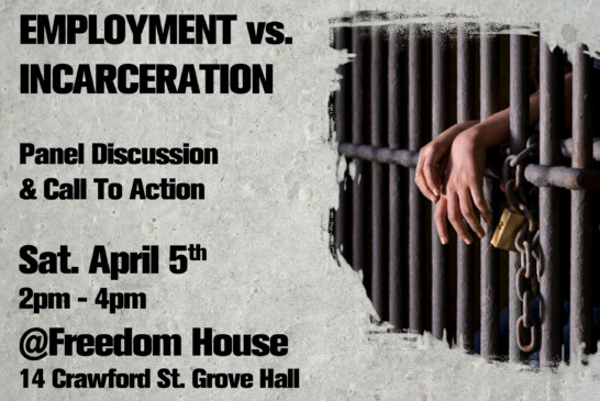 Jobs Not Jails – Community Town Hall Forum Sat. April 5
