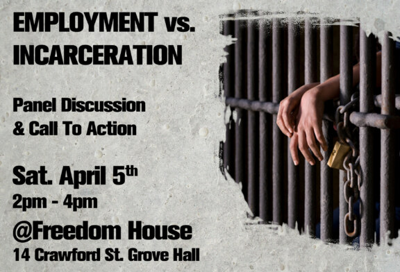 Jobs Not Jails – Community Town Hall Forum Sat. April 5