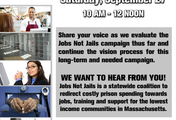 Jobs Not Jails Reconvening Meeting Sat. 9/27