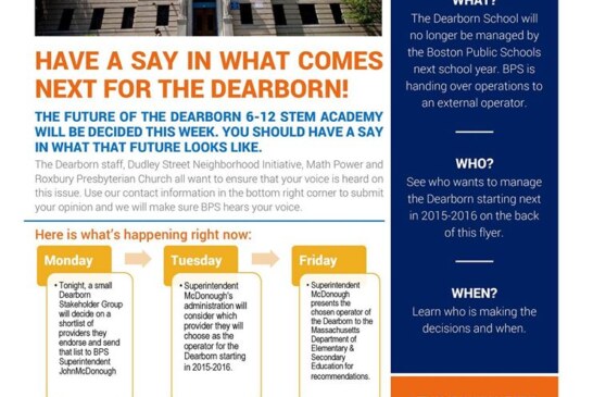 Have A Say At What Happens With Dearborn School