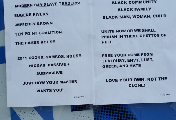 Anonymous Flyer Calls Rev. Brown & Rev. Rivers “2015 Coons”