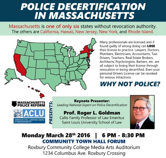 Police Decertification town hall- web