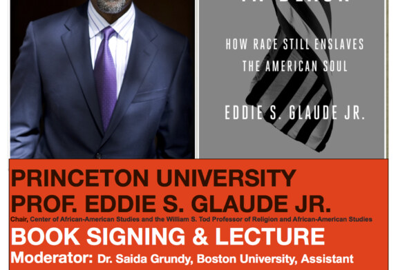 A Conversation With Eddie Glaude, Thursday Oct. 13, 6:00 PM
