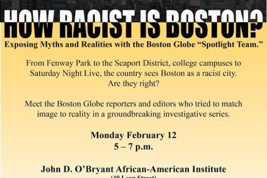 How Racist Is Boston? NE Univ. Forum – Feb. 12