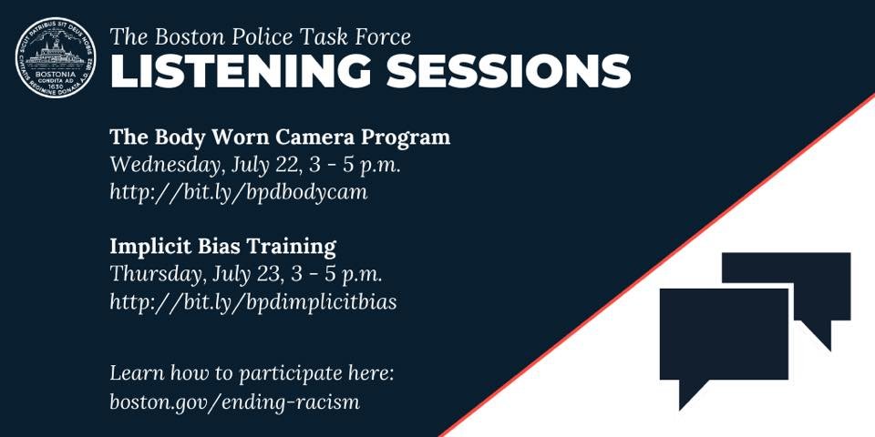 The Boston Police Task Force Listening Sessions