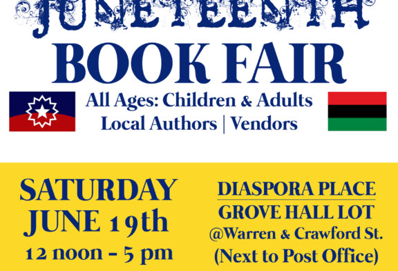 JUNETEENTH BOOK FAIR – June 19 NOON – 5PM