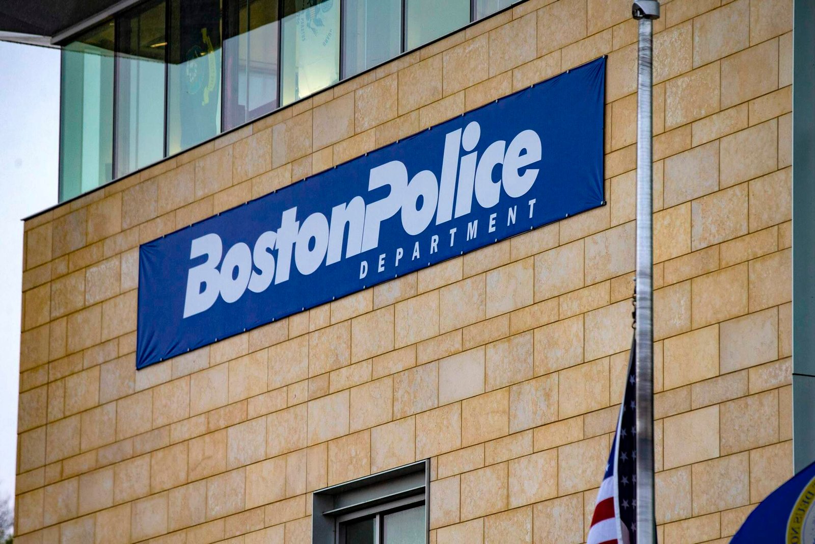 Boston Police District B-2 station in Roxbury. (Jesse Costa/WBUR)