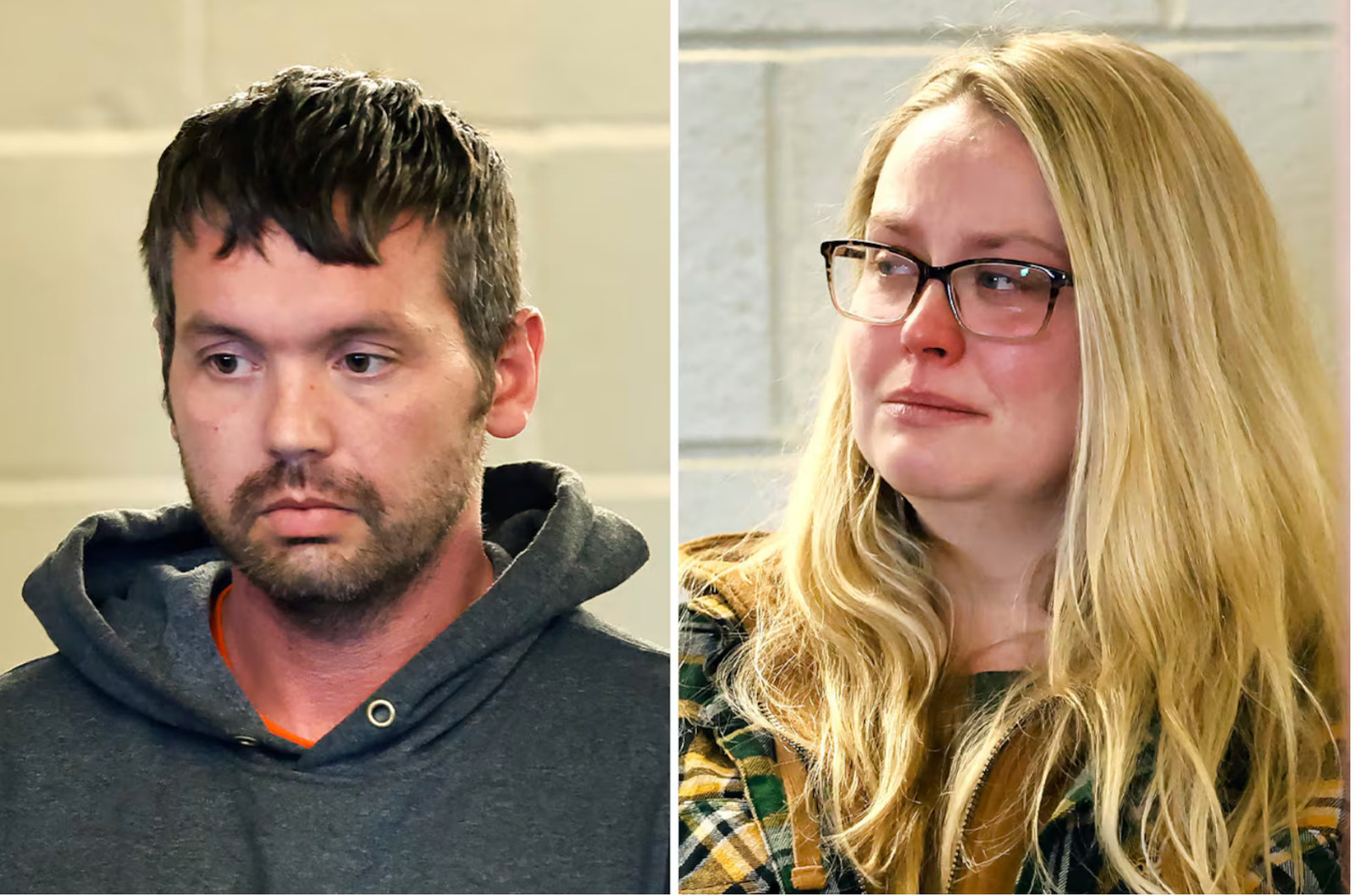 Daniel Forand and Samantha Pelrine appeared in Plymouth District Court Thursday.Greg Derr/Pool