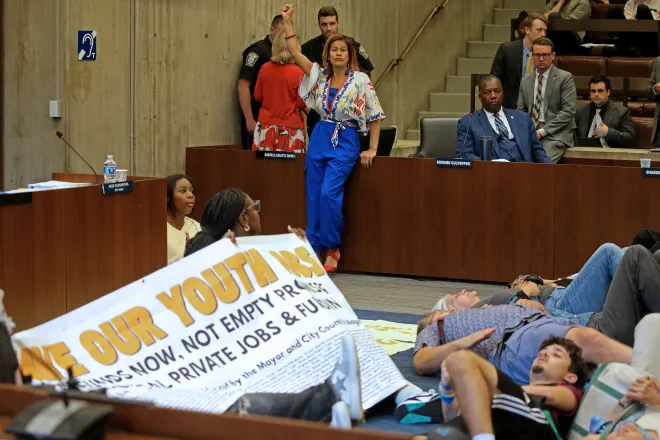 Police identify eight arrested at Boston City Hall for ‘coordinated disruption’ of Council meeting